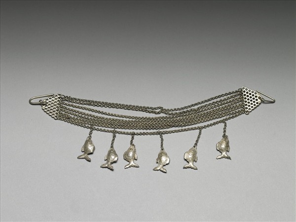 銀銅合金魚腰飾