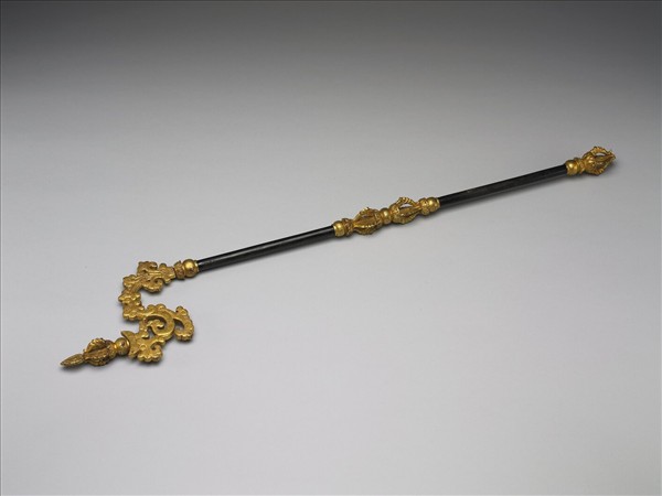 鐵鍍金幡杖