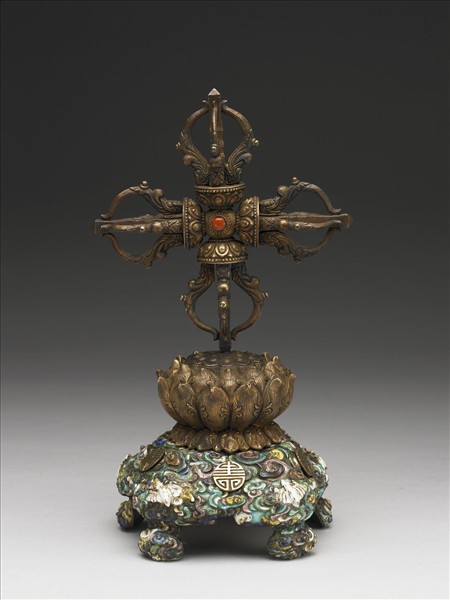 琺瑯蓮座十字杵