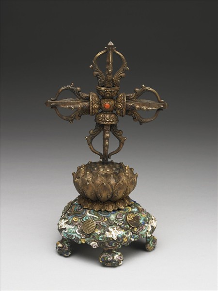 琺瑯蓮座十字杵