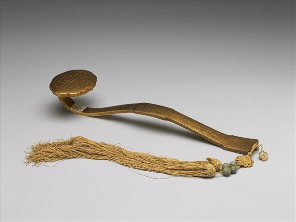 銅鍍金寫金剛經如意