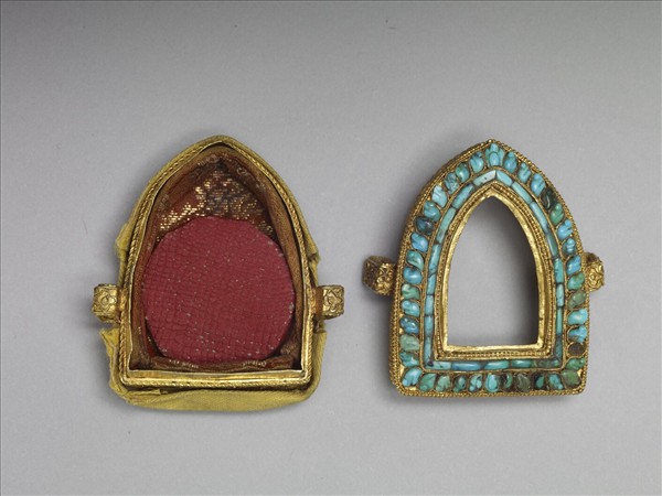 嵌松石金佛鍋 內供無量壽佛善業泥像