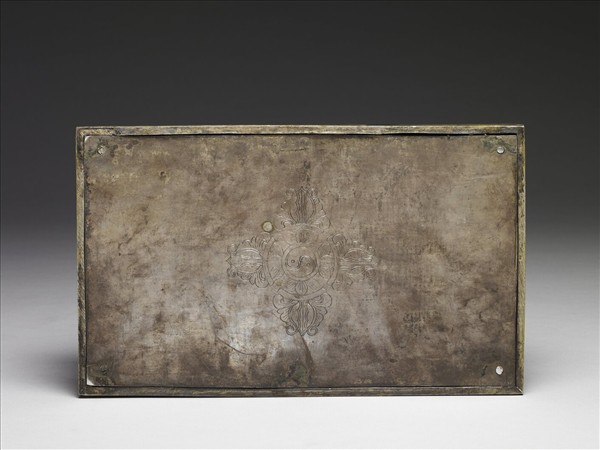 銀鎏金嵌松石佛龕