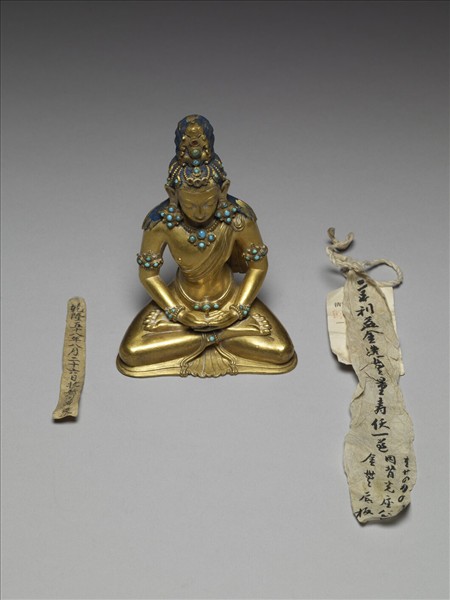 鍍金無量壽佛像