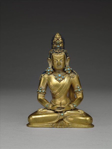 鍍金無量壽佛像