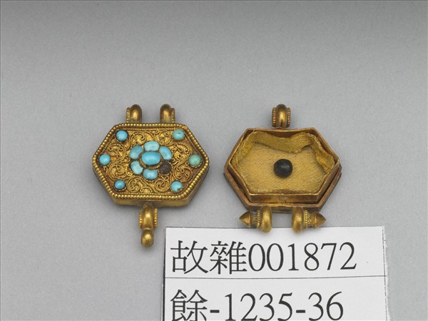 金嵌松石佛鍋（二件）