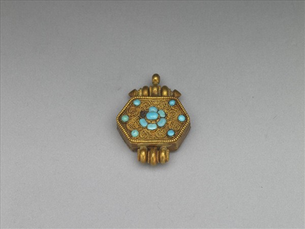 金嵌松石佛鍋（二件）