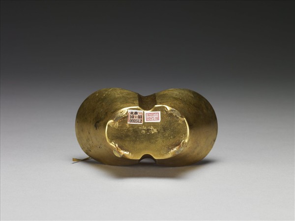 銅鍍金吉祥如意燭台