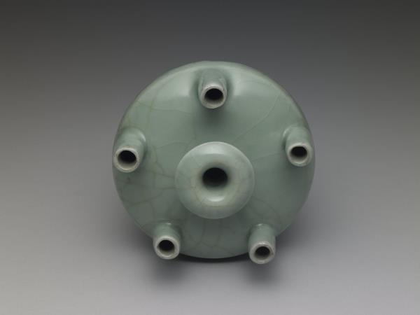 龍泉窯 青瓷五管瓶