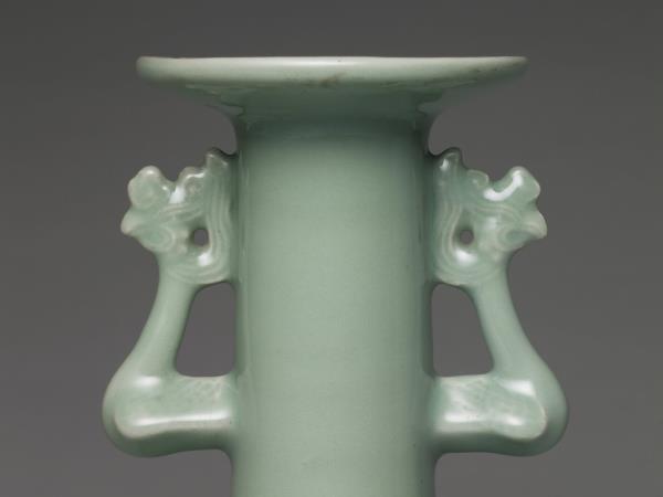 龍泉窯 青瓷鳳耳瓶