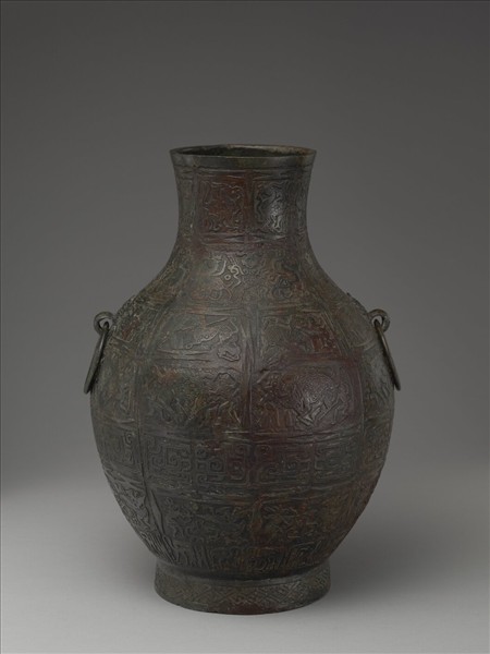 狩獵紋壺