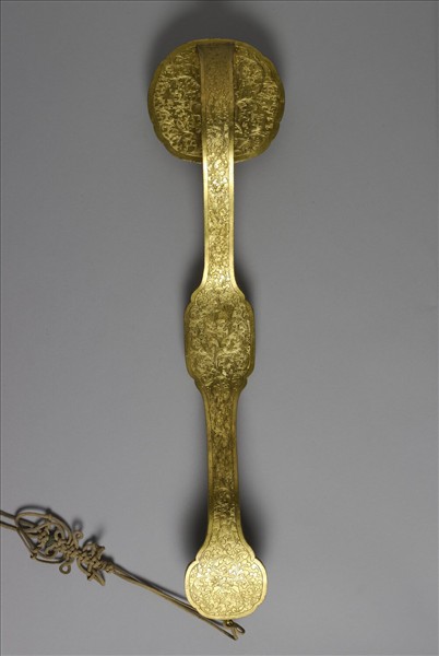 銀包金三鑲翠玉如意