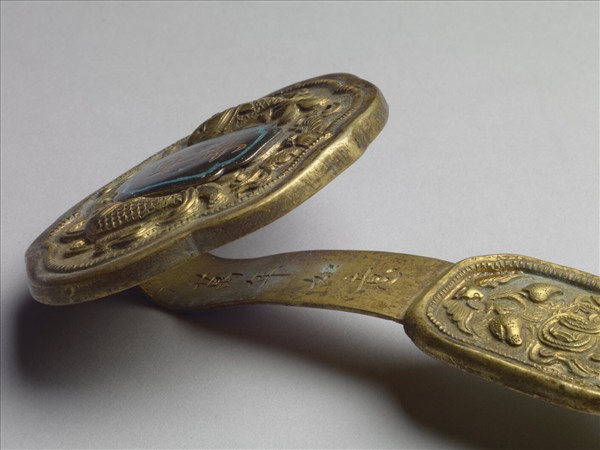 銅鍍金十二辰「甲子」如意