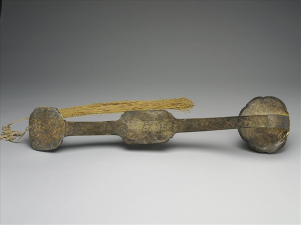 銀鍍金嵌玉石如意