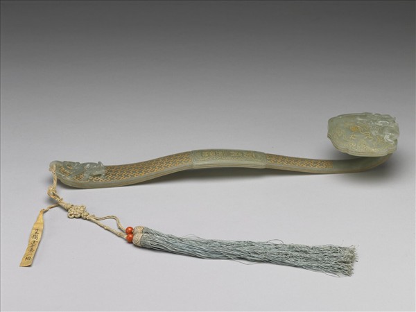 玉「萬壽無疆」如意