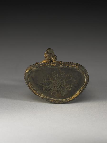 綠度母鎏金銅佛