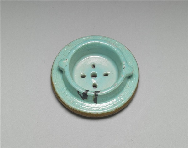 粉彩黃地鴻福紋冠架