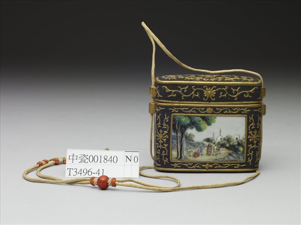 琺瑯彩西洋人物火鐮盒