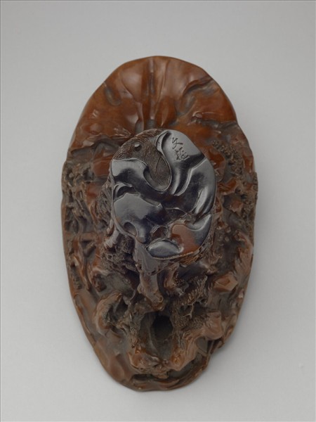 犀角雕飲中八仙杯