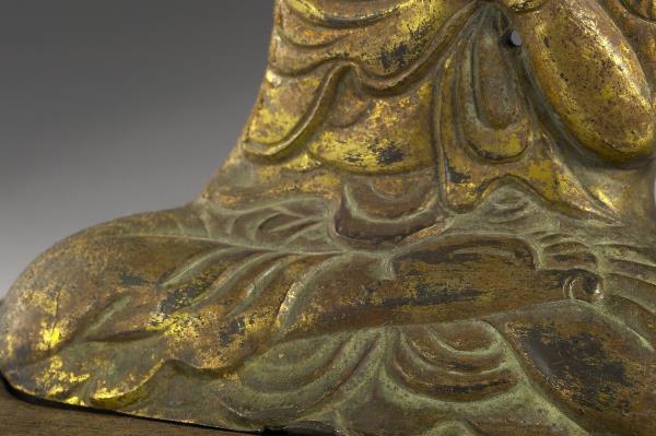 日本銅鎏金十一面觀音菩薩坐像- 故宮