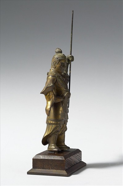 日本 10-12世紀 銅鎏金 天王立像