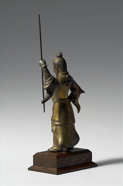 日本 10-12世紀 銅鎏金 天王立像