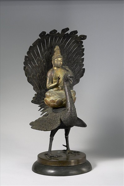 日本 鎌倉時代 銅鎏金 觀音坐像