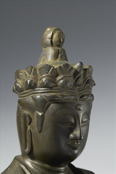 日本 室町時代 元龜三年（1572） 銅鎏金 十一面觀音菩薩坐像