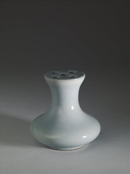 天藍釉五孔花插