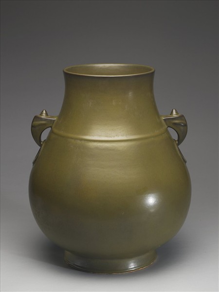 茶葉末釉雙耳尊