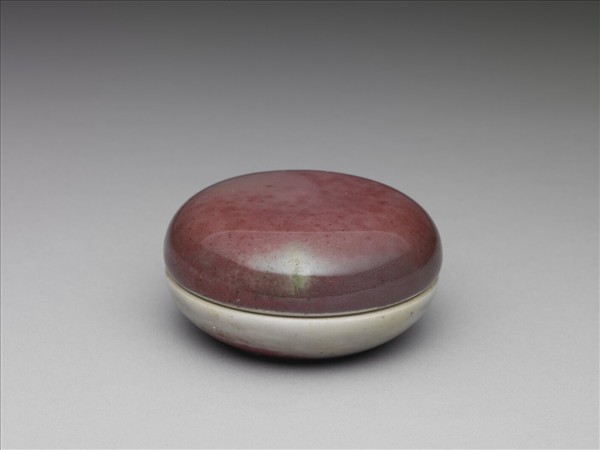 豇豆紅釉小盒