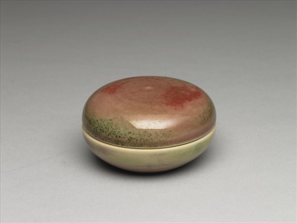 豇豆紅釉小盒