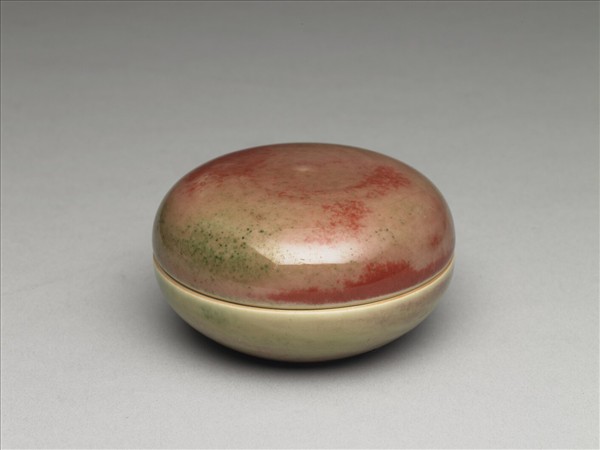 豇豆紅釉小盒