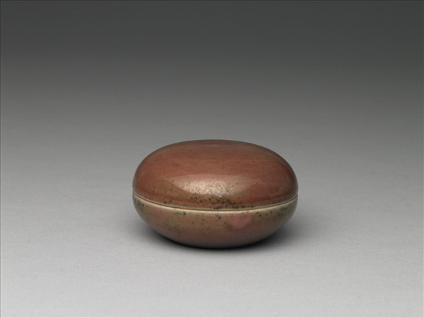 豇豆紅釉小盒