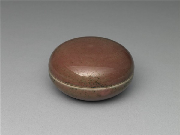 豇豆紅釉小盒