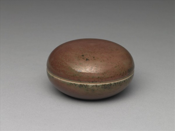 豇豆紅釉小盒
