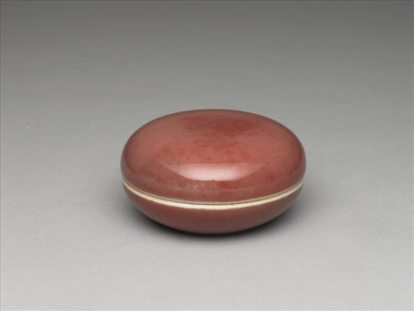 豇豆紅釉小盒