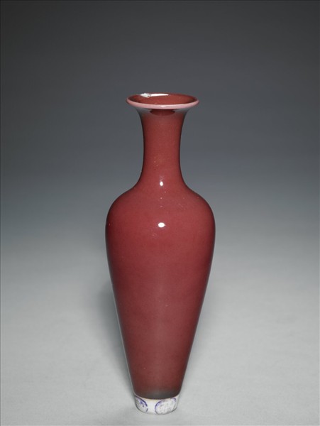 豇豆紅釉柳葉瓶