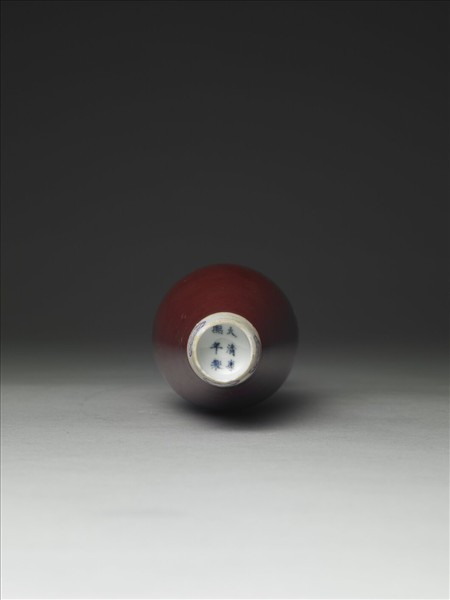 豇豆紅釉柳葉瓶