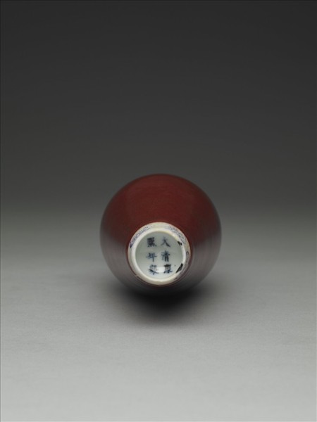 豇豆紅釉柳葉瓶