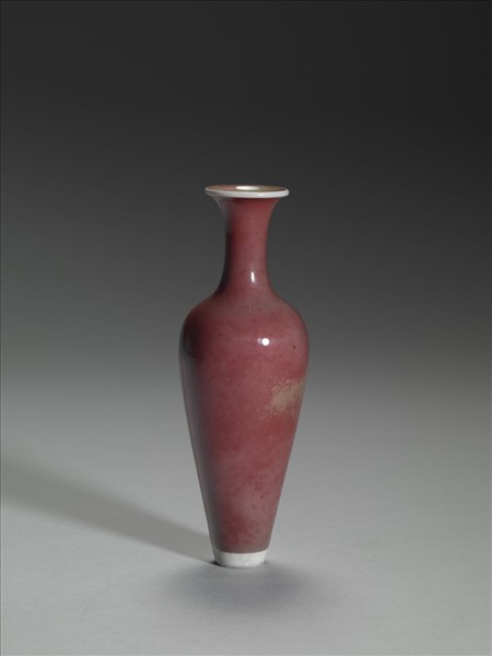 豇豆紅釉柳葉瓶