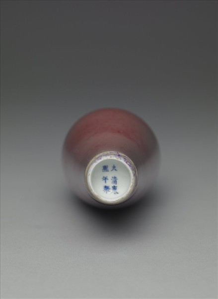 豇豆紅釉柳葉瓶