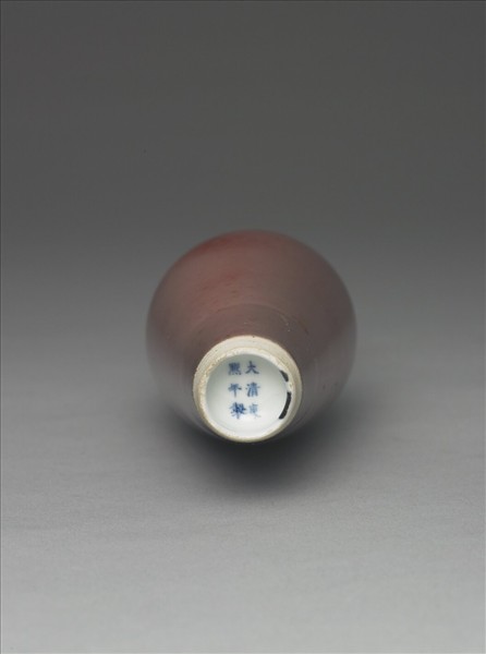 豇豆紅釉柳葉瓶