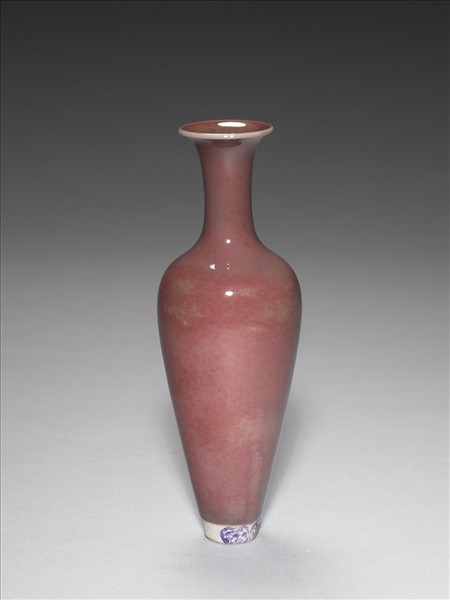 豇豆紅釉柳葉瓶