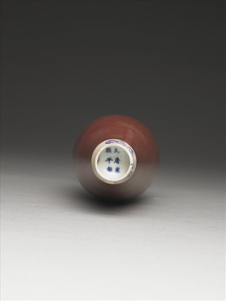 豇豆紅釉柳葉瓶