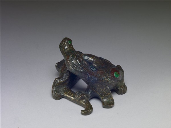 嵌金銀神獸形鎮