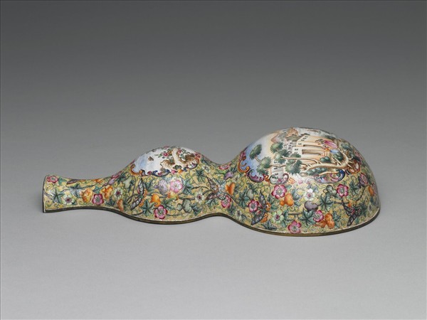 銅胎葫蘆形轎瓶