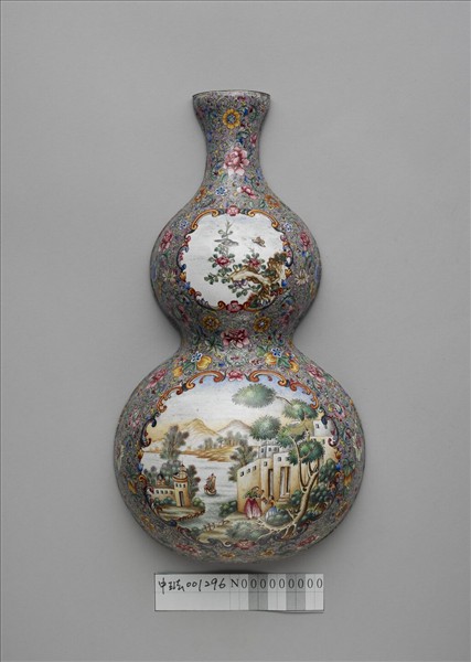 銅胎葫蘆形轎瓶