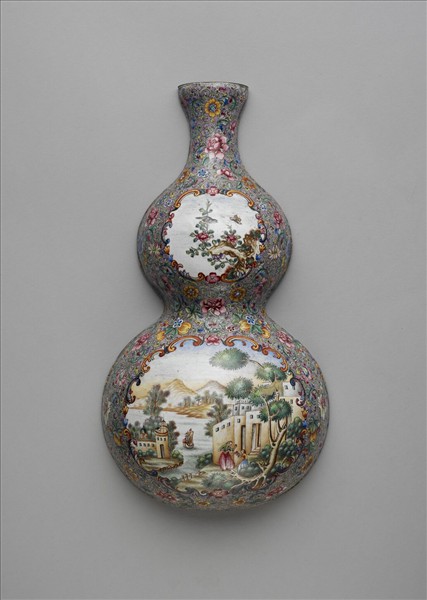 銅胎葫蘆形轎瓶