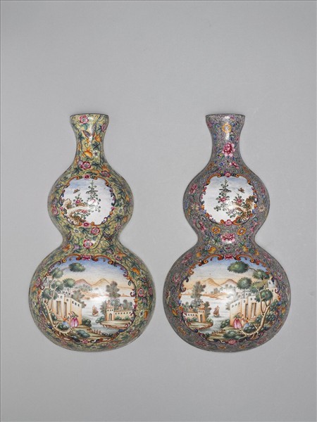 銅胎葫蘆形轎瓶